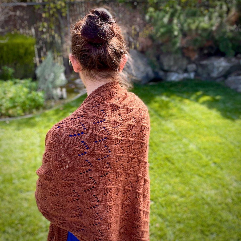 Sloane's Elfriede FO + Forge Shawls for Newbies