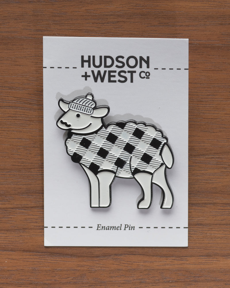 Hipster Sheep Pin
