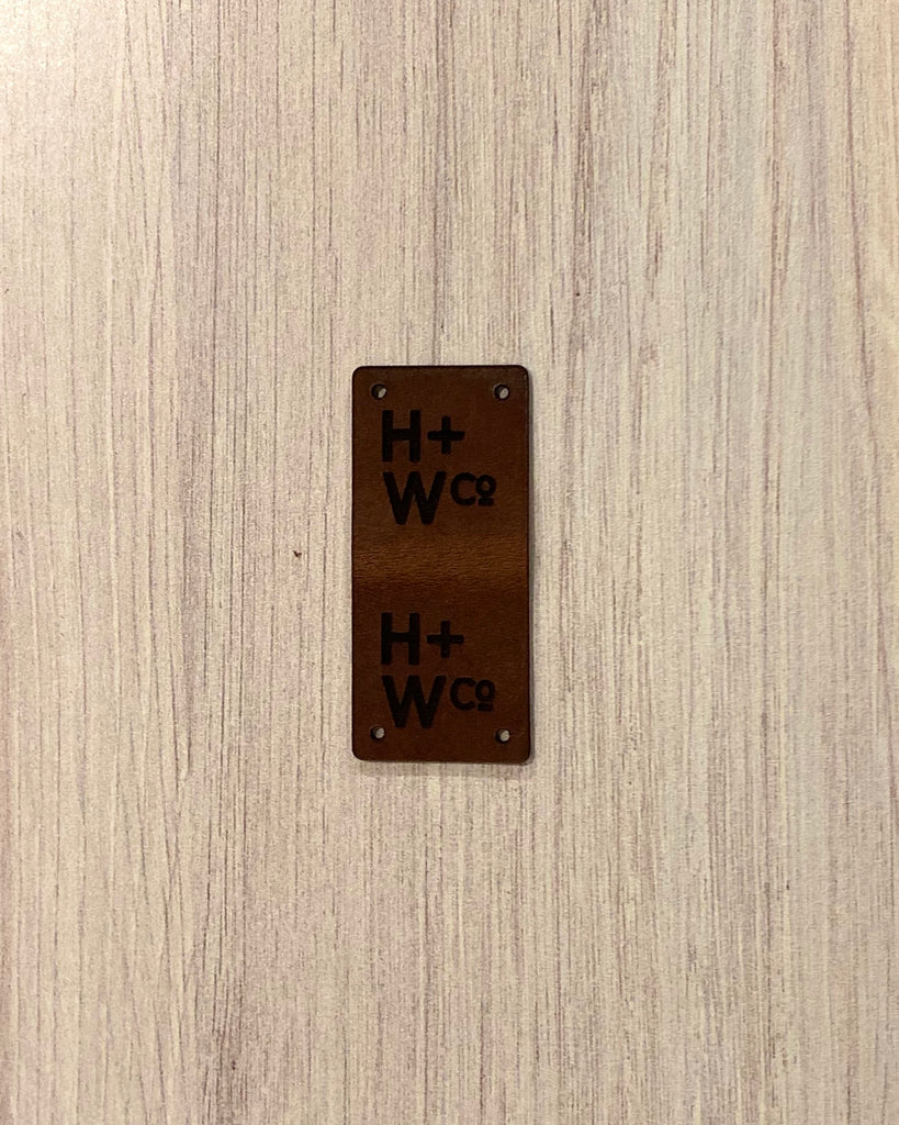 Leather Foldover Labels
