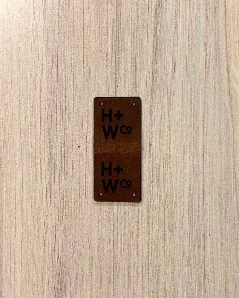 Leather Foldover Labels