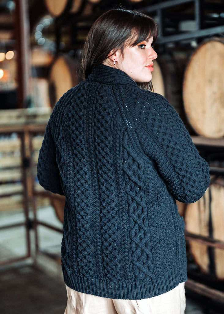 Basket-Weave Cardigan: Women's Designer Sweaters
